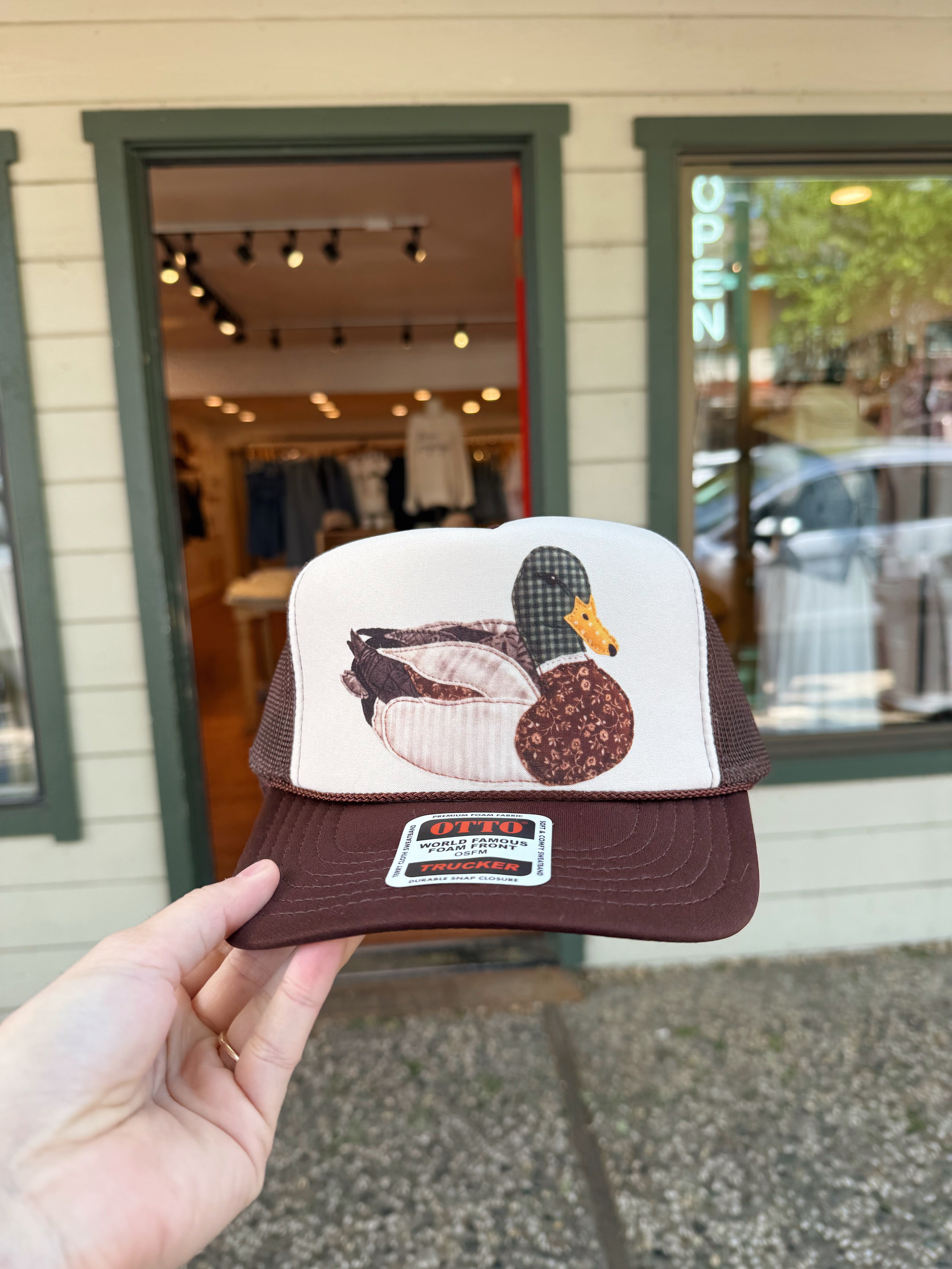 Faux Patchwork Duck Hat – THE COZY DEN