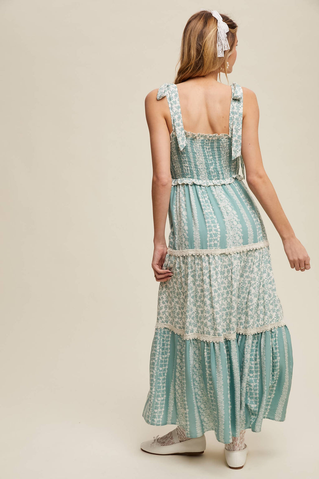 Floral Smocked Tiered Maxi Dress